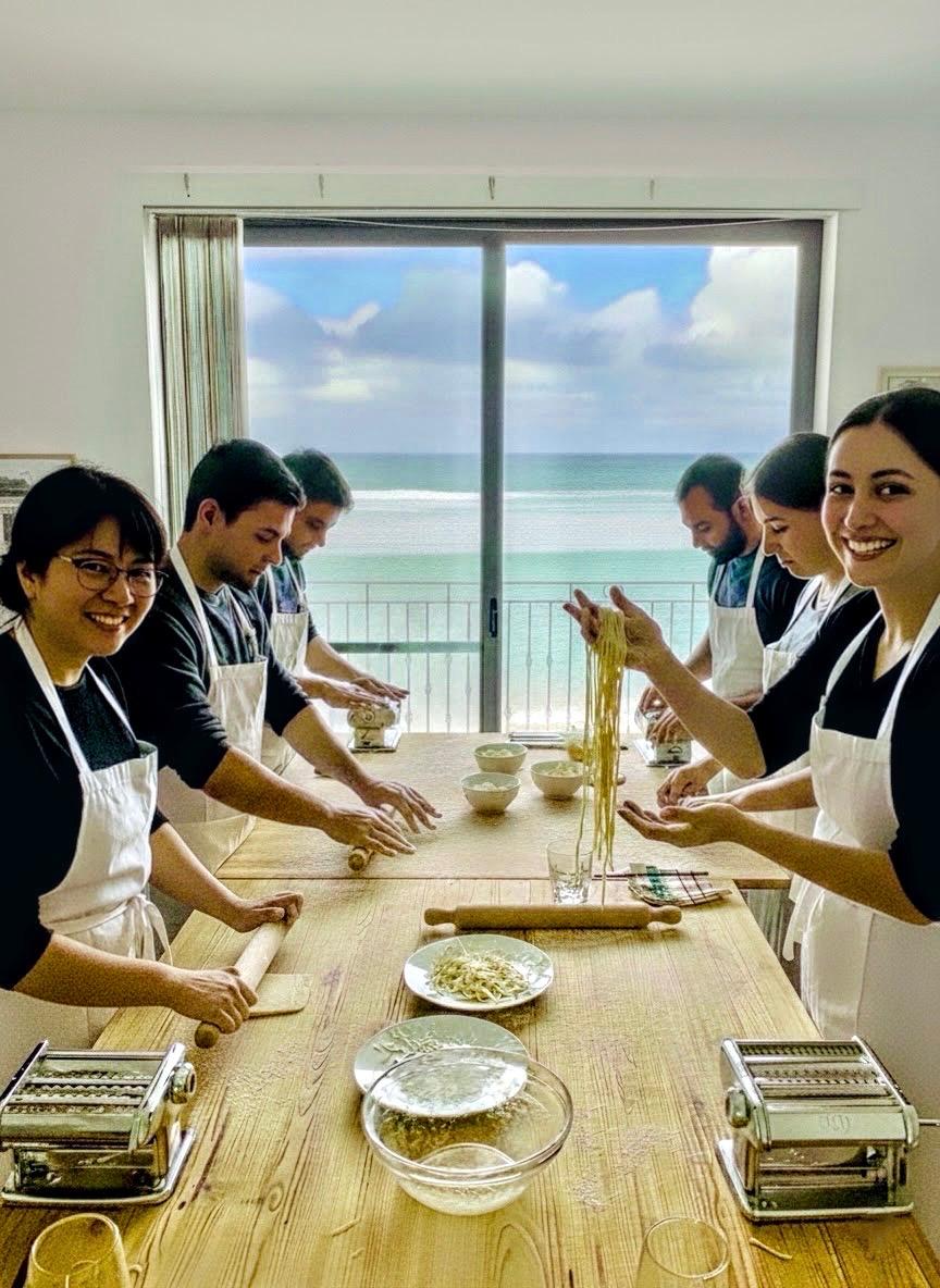 Chef Ping hosting a private Asian cooking experience in Gozo, Malta.